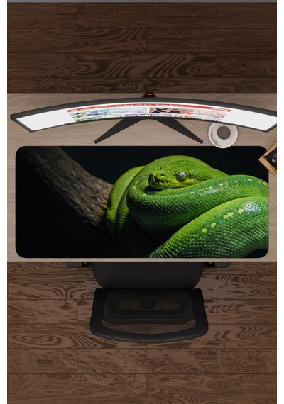 Yılan Kaymaz Dikişli Kauçuk Oyuncu Mousepad V2 - 90x40 Xxl Gaming Mouse Pad Fare Altlığı