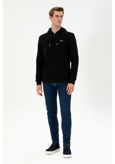 U.S. Polo Assn. Erkek Siyah Şardonlu Örme Hırka 50293146-VR046