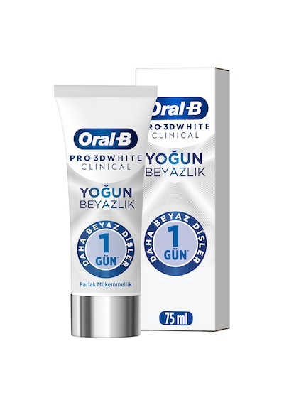 Oral-B Pro 3D White Clinical Yoğun Beyazlık Parlak Mükemmellik Diş Macunu 75 ML
