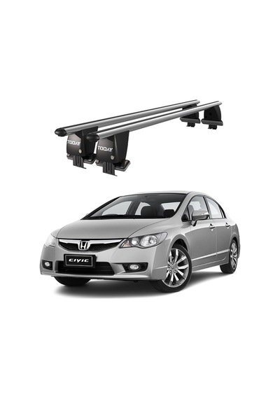Royal Honda Civic Vııı 2006-2011 Uyumlu Gri Kilitli Ara Atkı Port Bagaj Tavan Barı