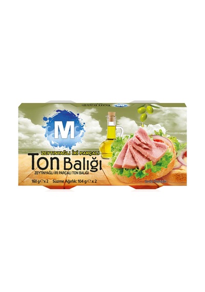 Migros Zeytinyağlı İri Parçalı Ton Balığı 2 X 160 G - 3 Adet Tarı