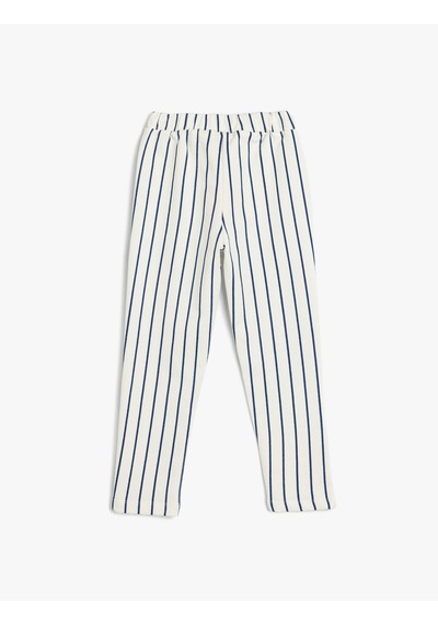 Koton Pantolon Beli Bağlamalı Pamuklu Lacivert Çizgili 5smb40016tk 7s2 Beyaz - Lacivert Koton Pantolon Beli Bağlamalı Pamuklu Lacivert Çizgili 5smb40016tk 7s2 Beyaz - Lacivert