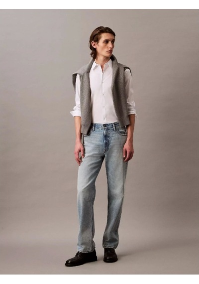 Calvin Klein Ls Solıd Stretch Slım Shırt Erkek Gömlek Lv04lb145g-yaa Beyaz