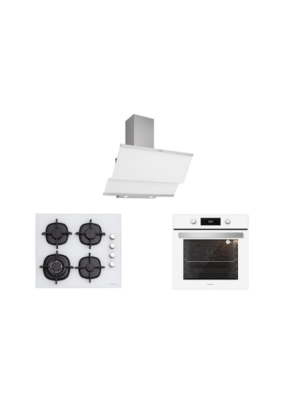 Silverline BO6504W01 - CS5429W01 - 3420 Classy 60 Beyaz Ankastre Set