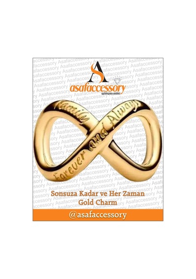 Sonsuzluk İşareti Gold Charm Asafaccessory Altın