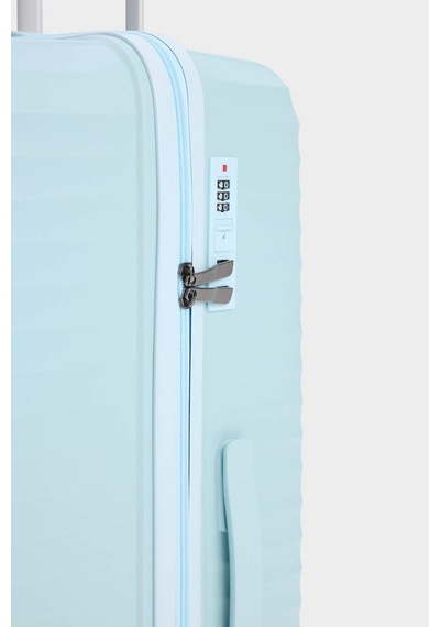 Defacto Unisex Sert Kapaklı Çekçekli Büyük Boy Valiz E7080axnsbe828 Mavi-be828