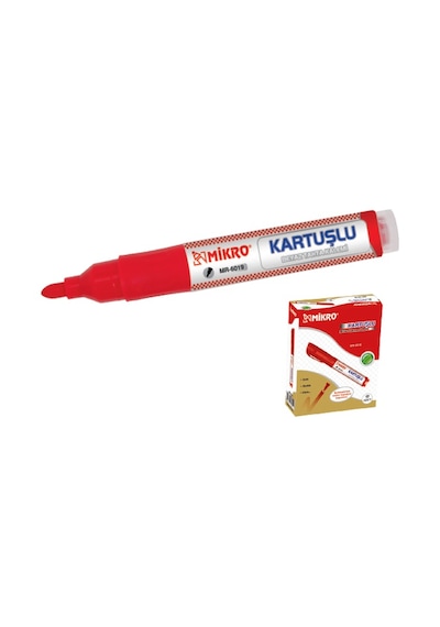 Mikro Tahta Kalemi Kartuşlu Kırmızı 1 Adet