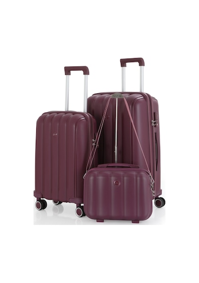 Mçs Polipropilen 3lü Valiz Seti Orta & Kabin & Makyaj V305 S21yy1000079-set 210 Mürdüm