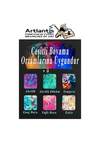 Siyah Tuval 10x10 Cm 3 Adet Astarlı Kare Tuval Resim Tuvali Siyah 10 10 Cm Tual Akrilik Yağlı Boya İçin İdeal