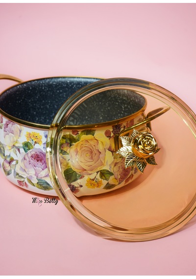 Rose Deluxe 5 Parça Granit Tencere Seti Pembe