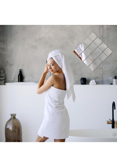 Kyrotech 2 Adet Kendinden Yapışkanlı Akrilik Pleksi Ayna, Esnek Dekoratif Sticker Duvar Aynası, Kırılmaz, Hafif, Kolay Montajlı Modern Süsleme, Ev, Ofis, Banyo Ve Çocuk Odası İçin Gümüş, 5x5 Cm Kyrotech 2 Adet Kendinden Yapışkanlı Akrilik Pleksi Ayna, Esnek Dekoratif Sticker Duvar Aynası, Kırılmaz, Hafif, Kolay Montajlı Modern Süsleme, Ev, Ofis, Banyo Ve Çocuk Odası İçin Gümüş, 5x5 Cm