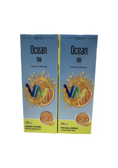 Ocean Vm Vitamin Mineral Şurup Portakal Aromalı 150 ML 2 Adet