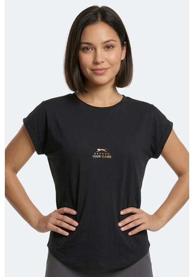 Slazenger Kapa Kadın Siyah Tişört