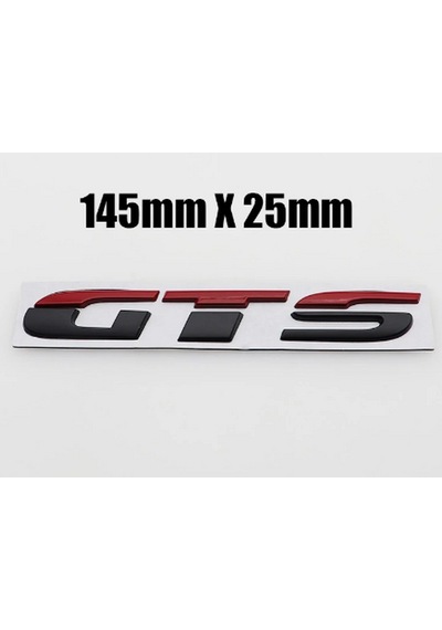 Volkswagen Scirocco GTS Bagaj Siyah Kırmızı Metal 3M 3D Bagaj Yaz