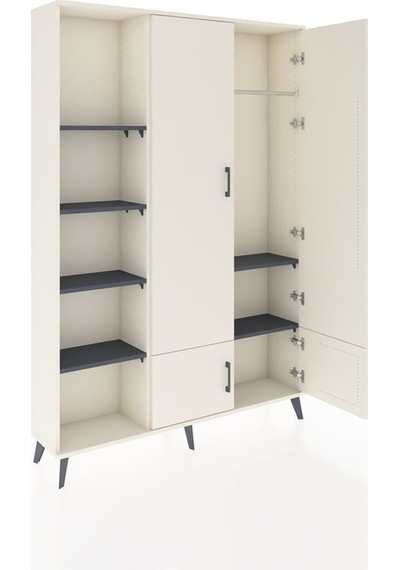 Arges Dolap 6 Raflı 4 Kapaklı Tek Askılı 132x30x195 Aytaşı-aytaşı/antrasit Aytası/antrasıt Arges Dolap 6 Raflı 4 Kapaklı Tek Askılı 132x30x195 Aytaşı-aytaşı/antrasit Aytası/antrasıt