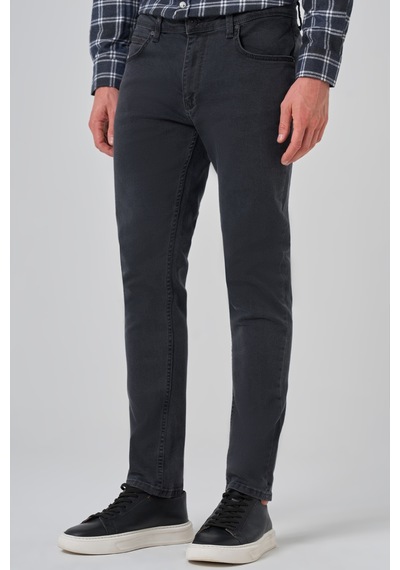 Morven Erkek Füme Denim 5 Cep Slim Fit Jean Kot Pantolon 26ms003007050 Füme