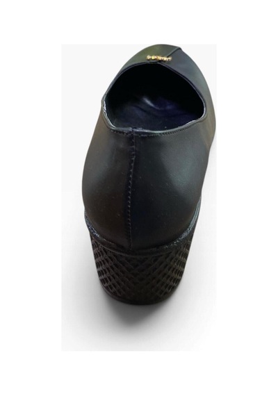 Yaren Moda Kadın Kalın Kısa Topuklu Toka Detaylı Ayakkabı Siyah - 940862479 Siyah