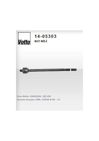 Rotmili Hıd Direksiyon Votto 1405303 Opel Corsa A/b/c