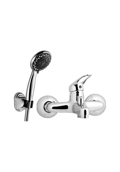 Banyo Bataryası Ve Mafsallı Duş Takımı Krom
