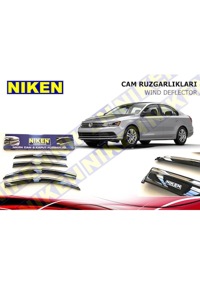 VW JETTA Kromlu Cam Rüzgarlığı 2012+2018 Niken Marka