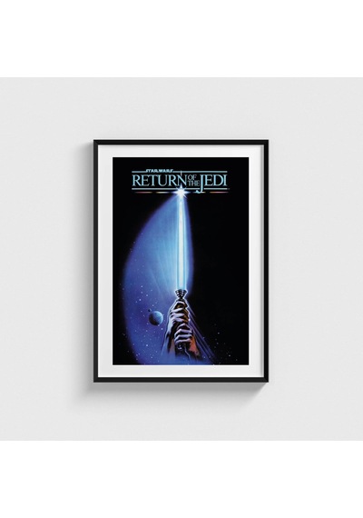 Star Wars Return Of The Jedi 1983 Film Posteri Tablo Çerçeveli Poster Duvar Dekorasyonu Siyah Çerçeveli Tablo Siyah Çerçeveli Tablo Dn11d349sıyah