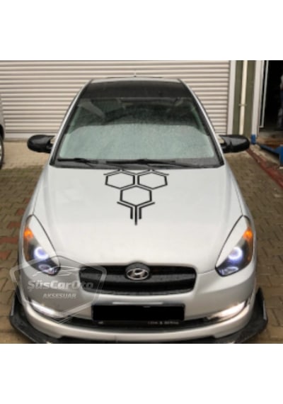 ŞüsCarOto Hyundai Accent Era 2006-2012 Batman Yarasa Ayna Kapağı Piano Black ABS Plastik (00)