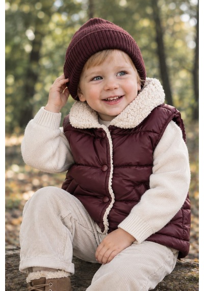 Emila Kids Unisex Bordo Çocuk Şişme Yelek