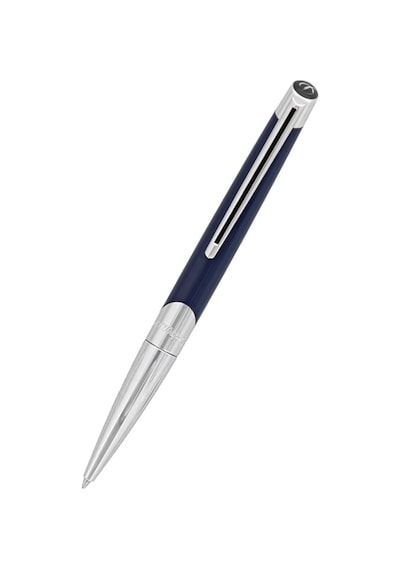 S.t. Dupont Gümüş Ve Mavi Tükenmez Kalem 405736 Siyah