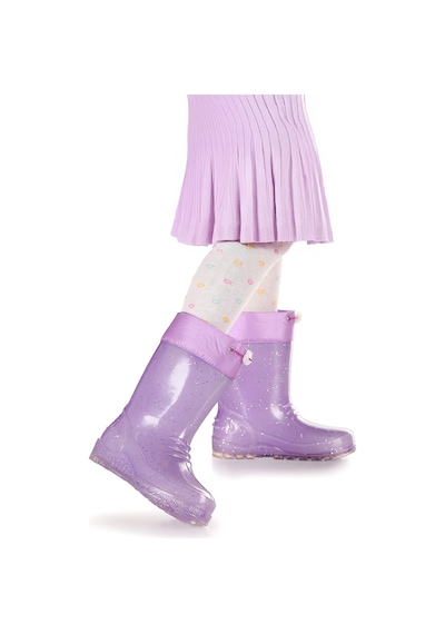Kiko Kids Savana Su Geçirmez Kız Çocuk Yağmur Çizmesi Lila - Lila Lila - Lila