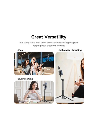 Ulanzi Mg-002 Max Uzatılabilir Manyetik Telefon Selfie Tripod - M001b