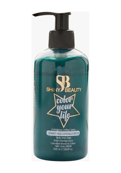 Shıny Beauty Zumrut Yeşili Geçici Krem Saç Boyası 250 Ml