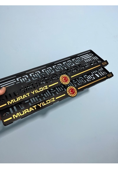 Gold Fors Kişileştirilebilir Pleksi Otomobil Plakalığı
