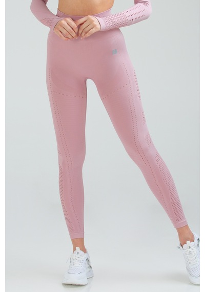 Pudra Slim Fit Yüksek Bel Toparlayıcı Seamless Kadın Tayt Ssd0004 Pudra