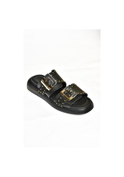Fox Shoes S518106509 Siyah Kadın Terlik Siyah