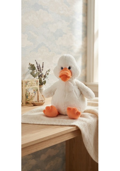 Peluş Ördek 40 Cm Beyaz
