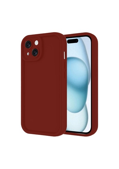 Mey İthalat Apple Uyumlu iPhone 14 Kılıf Viera Silikon - Bordo