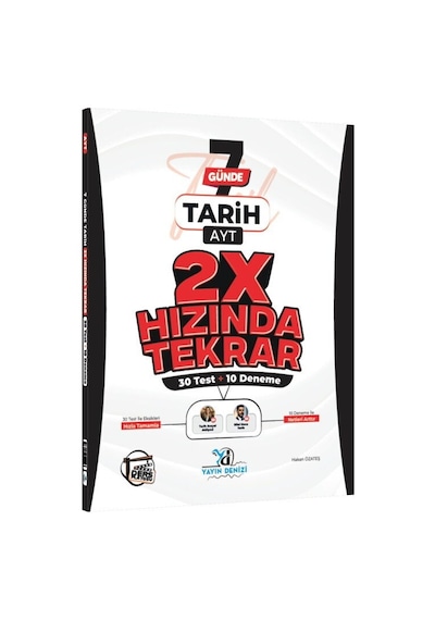 Yayın Denizi Ayt Tarih Ders Platosu 7 Günde 2x Hızında Tekrar Deneme