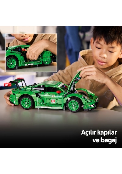 LEGO® Technic™ Porsche 911 GT3 R REXY AO Racing Araba 42224 – 11 Yaş ve Üzeri Çocuklar için Yaratıcı Oyuncak Yapım Seti(1313Parça)