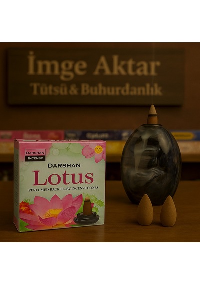 Darshan İncense Lotus Geri Akış Tütsü 10 Adet Çok Renkli
