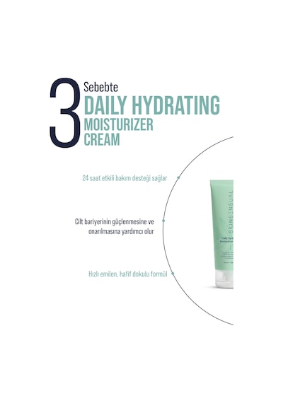 Skin Sensual Daily Hydrating Moisturizer Cream Jojoba Oil Shea Butter 24 Saat Etkili Nemlendirici