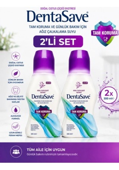 Cistus Tam Koruma Ağız Çalkalama Suyu 300 Ml 2li Set