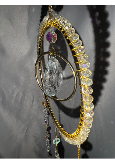 Kristal Güneş Yakalayıcı Suncatcher Dekoratif Pencere Süsü, Zarif Hediyelik Tek Parça