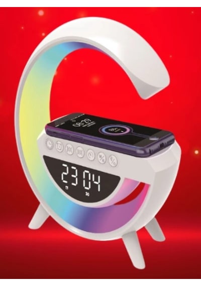 1 Adet Noas Yl86 1240 Simi Kablosuz Şarjlı Bluetoothlu Hoparlörlü Masa Lambası Rgb