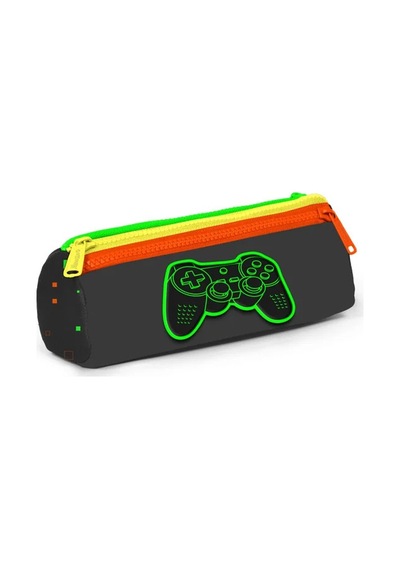 Minosso Gamer Erkek Çocuk İlkokul Kalem Çantası 6009 Karışık