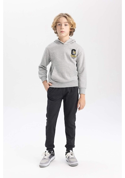 DeFacto Erkek Çocuk Baskılı Kapüşonlu Kalın Sweatshirt B9012A823CWGR210 DeFacto Erkek Çocuk Baskılı Kapüşonlu Kalın Sweatshirt B9012A823CWGR210