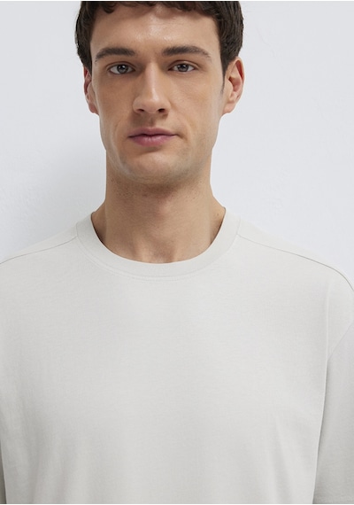 Mavi - Gri Basic Tişört 0613466-70077 Gri