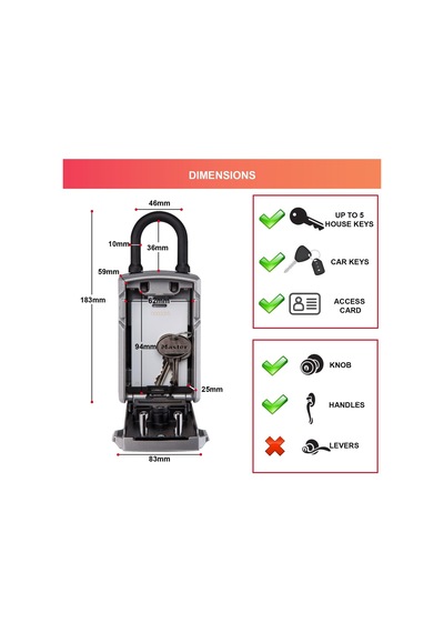 Master Lock Bluetooth Anahtar Kutusu Bluetooth Veya Şifreli Kili