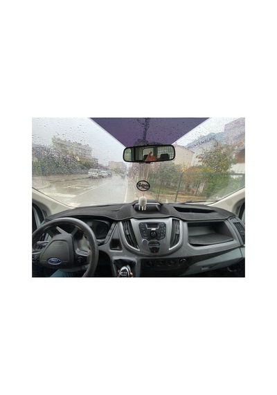 2015+ Modellerine Uygun Ford Transit Custom Torpido Koruma Halısı Kenar Renk Siyah