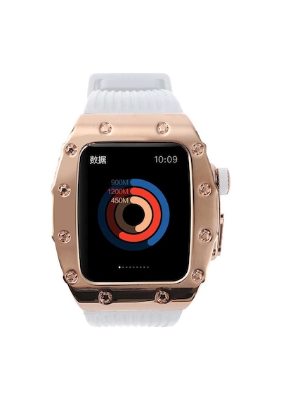 Watch 7 45mm Uyumlu Krd-65 Zore Kordon-siyah-rose Gold