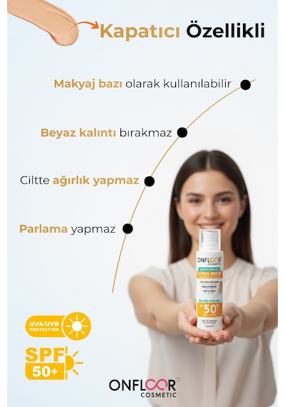 Onfloor Cilt Tonu Eşitleyici Güneş Kremi SPF50+ 100 ML